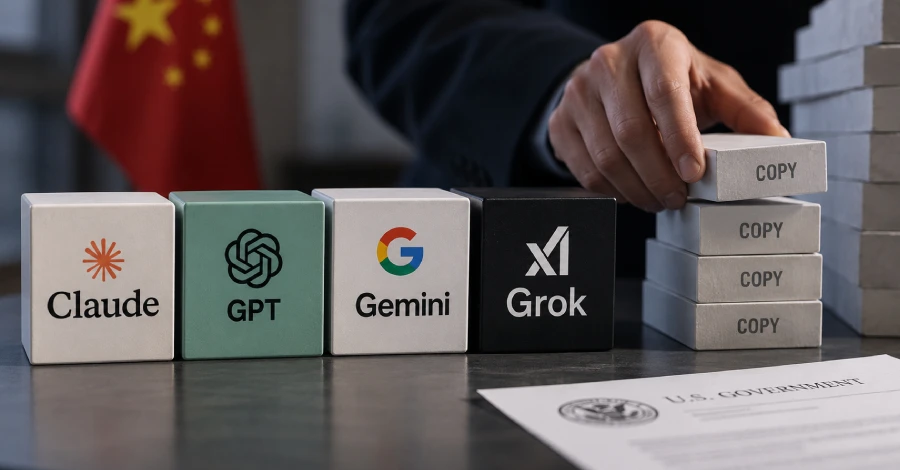 Amerikaanse agentschappen beschuldigen Chinese AI-bedrijven van het distilleren van Claude, GPT, Gemini en Grok