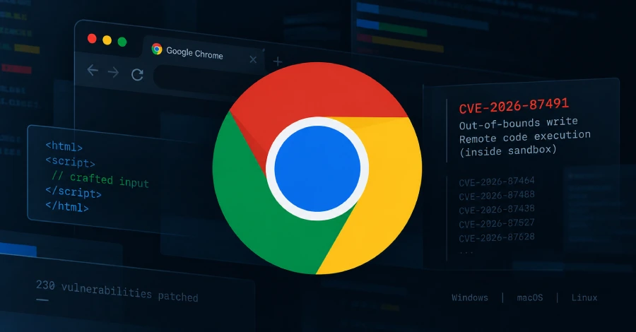 Chrome V8 Zero-Day benut in het wild maakt code-uitvoering in Sandbox mogelijk