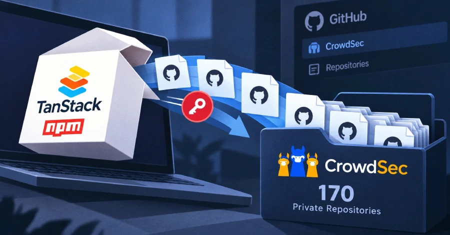 CrowdSec zegt dat TanStack npm-aanval heeft geleid tot een kopie van 170 privé GitHub-opslagplaatsen