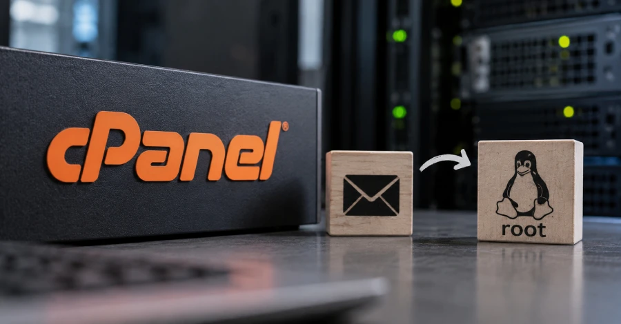 Nieuwe cPanel-fout zorgt ervoor dat een hostingaccount met e-mailrechten code als root kan uitvoeren