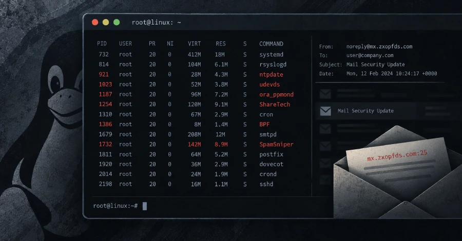 Linux Backdoors imiteren e-mailbeveiligingstools om detectie in Korea en Taiwan te omzeilen