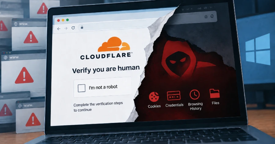 Meer dan 100 gecompromitteerde websites gebruiken valse Cloudflare-cheques om LunexStealer te leveren